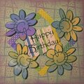 Pop Flower Birthday Card