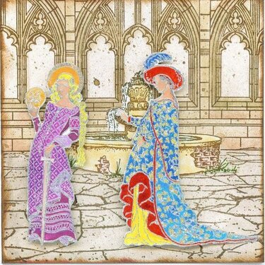 Medieval Scene Card 