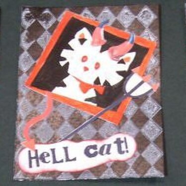 Cute with a Twist ATC's -  Hell Cat