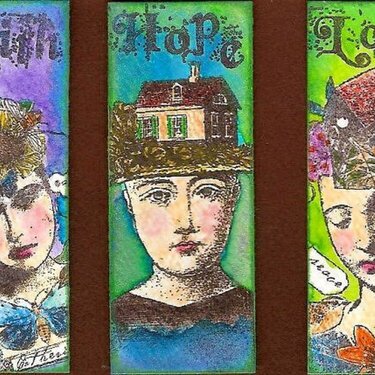 Faith, Hope &amp; Love - Moo Cards
