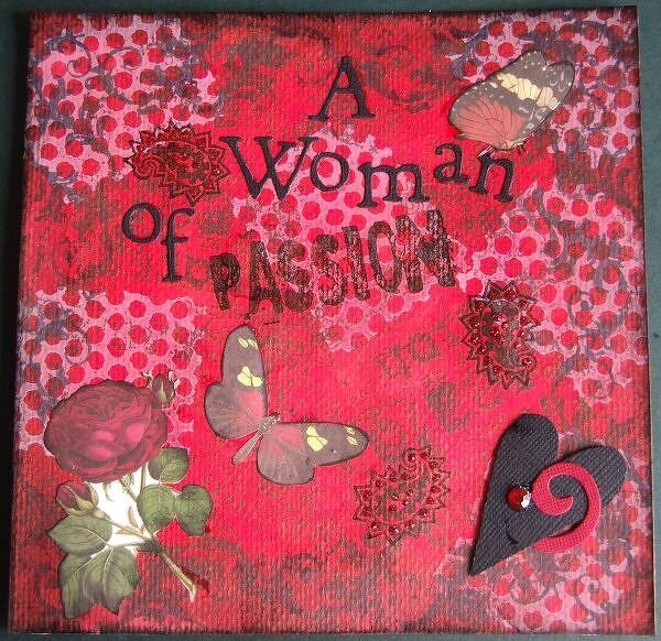 A Woman of Passion - Art Journal Page