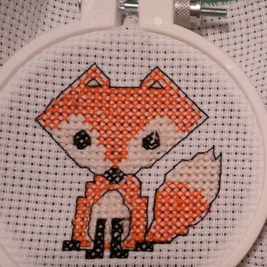 Cross stitch Fox