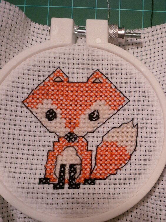 Cross stitch Fox