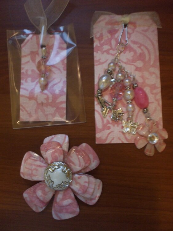 Flower/charms and Pin
