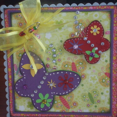 My butterfly card