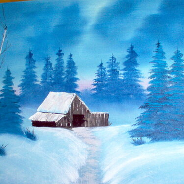 Winter Barn