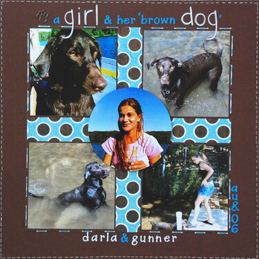 a girl &amp; her &#039;brown dog&#039;