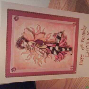 fairy decoupage card