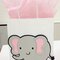 Elephant card, gift bag, and diaper cake