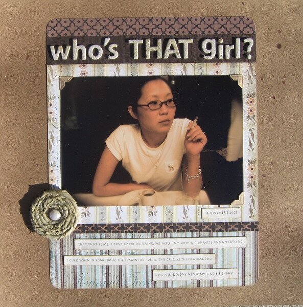 who&#039;s THAT girl?