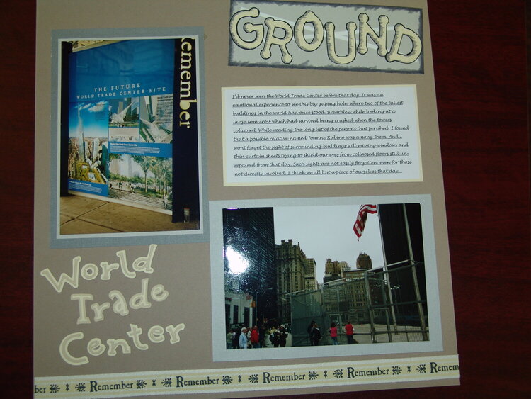 World Trade Center - Ground Zero