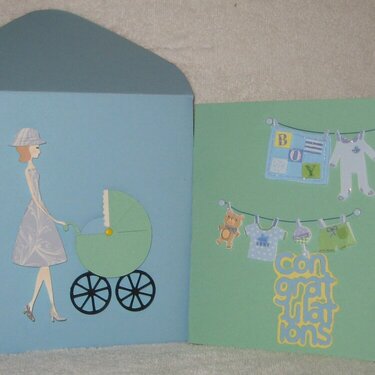 Congratulations  Baby card and envelope