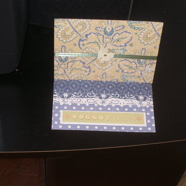 b-day easel card