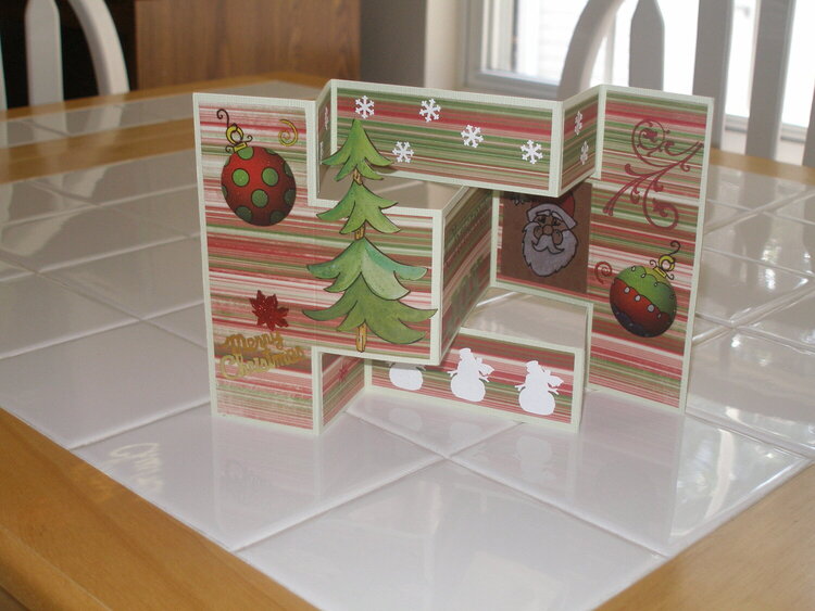 Christmas Shutter Fold Card