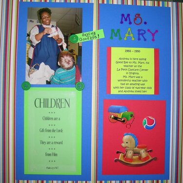 1993 Ms. Mary Daycare Teacher