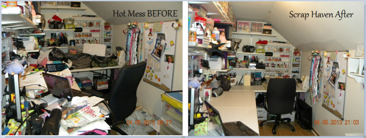Hot Mess entry. Before and After