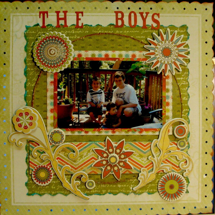 THE BOYS ARE BACK IN TOWN!  ~~MY CREATIVE SCRAPBOOK~~