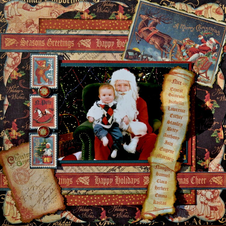 Ethan &amp; Santa  ~~Graphic 45~~