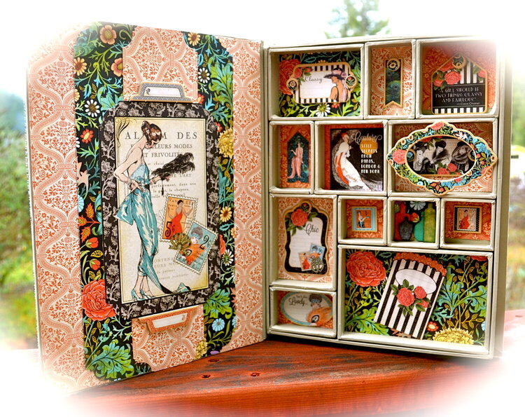 Altered Book Box  ~~Scraps of Darkness~~