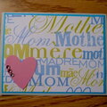 mothers day card - blue