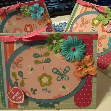 Trio of Girly cards