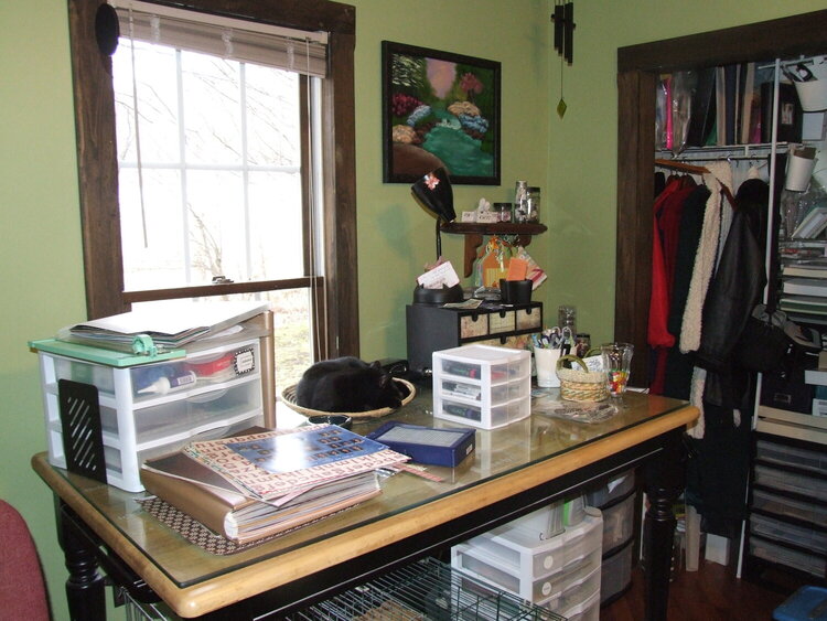 Desk/Closet Mess...before...
