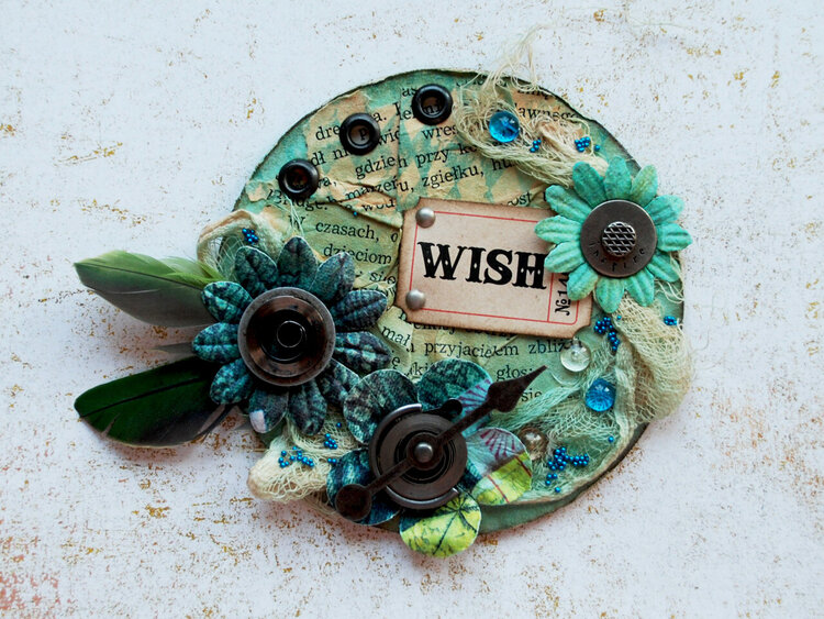 Wish - grunge fridge magnet