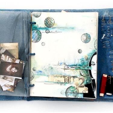 Finnabair Denim Journal - inside