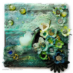 Ophelia - canvas mixedmedia layout