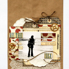 By the sea - paper bag layout