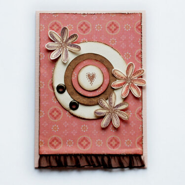 pink&amp;brown card