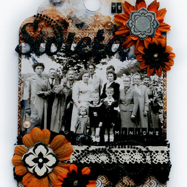 The past family gatherings - acrylic layout