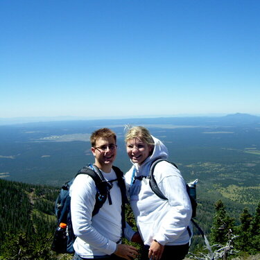 my beau and  I at the top!!