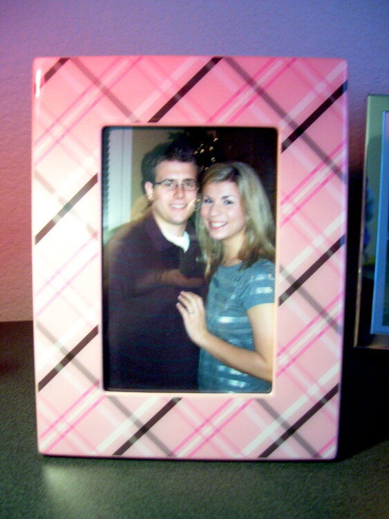Found this great argyle picture frame!
