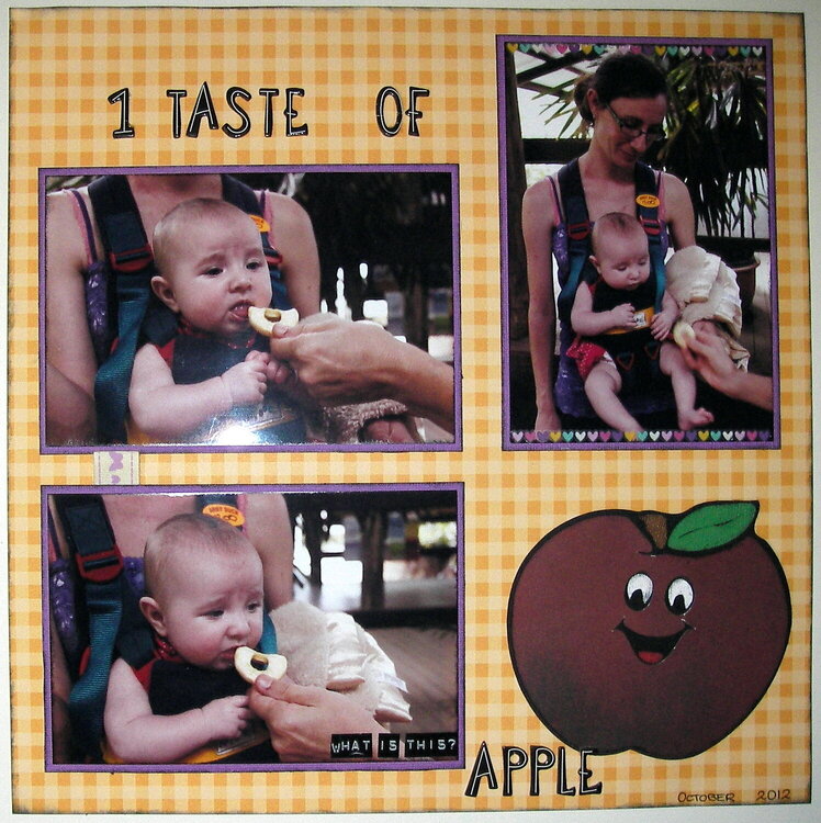 1 taste of apple