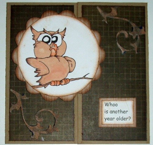 Owl Birthday Card