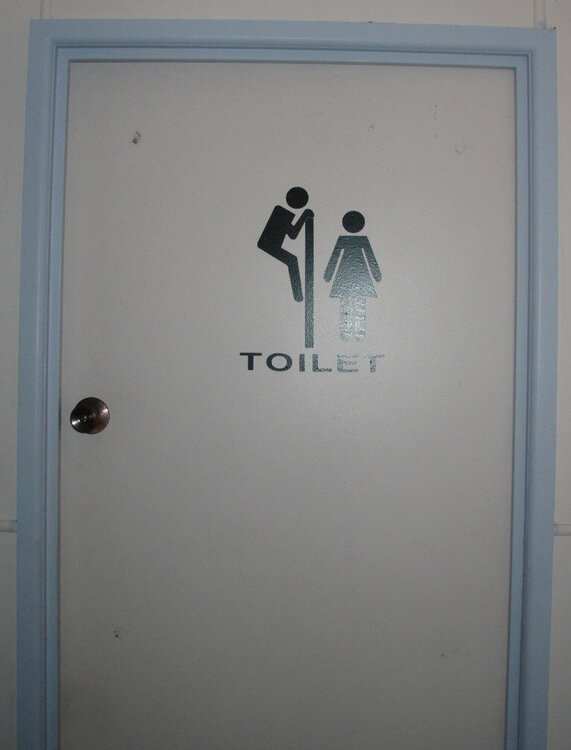 Toilet sign