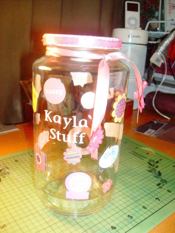 another altered jar for Kayla
