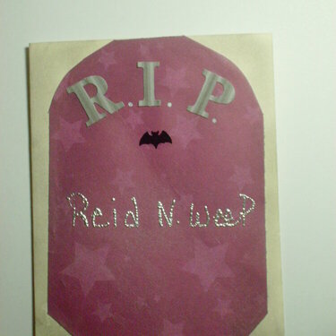 R.I.P. REID N. WEEP