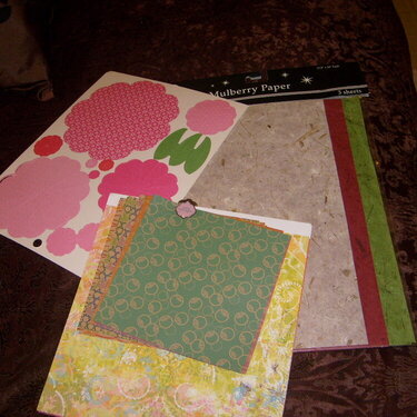 More PP and punch-out flowers and Mulberry paper!!