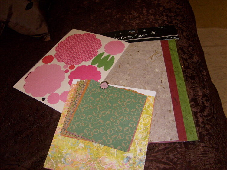 More PP and punch-out flowers and Mulberry paper!!