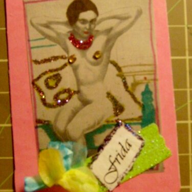 Frida Kahlo ATC card # 4