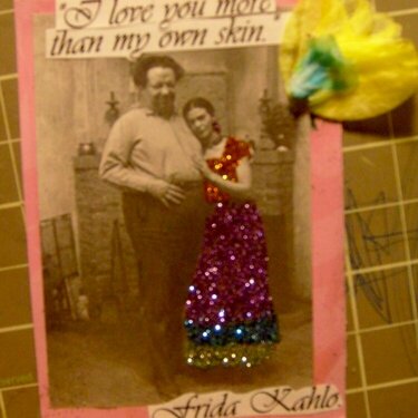 Frida Kahlo ATC card # 1