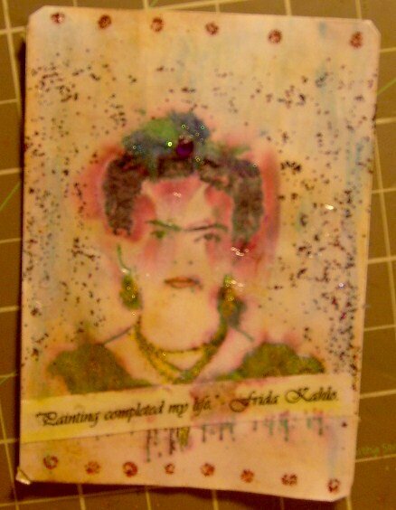 Frida Kahlo ATC card # 3