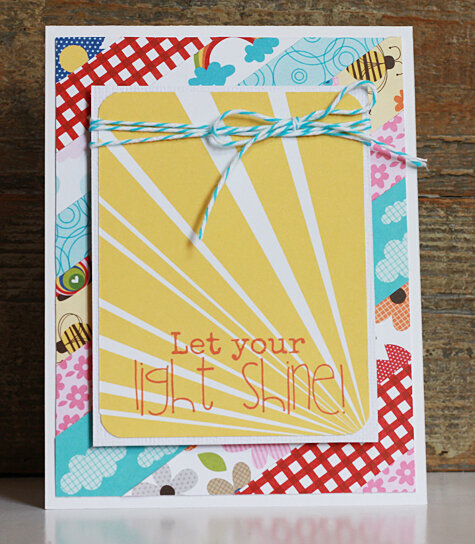 &quot;Let Your Light Shine&quot; card, by Becky Williams.