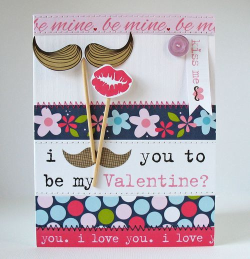 Mustache Love by Kathy Martin featuring Kiss Me from Bella Blvd