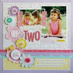 She is Two by Laura Vegas featuring the Birthday Girl Collection from Bella Blvd