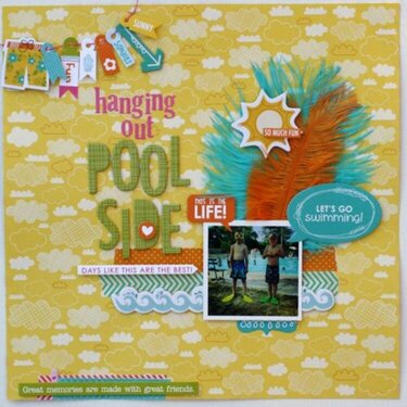 Hanging by the Pool side by Sheri Feypel featuring Surf &amp; Sand from Bella Blvd