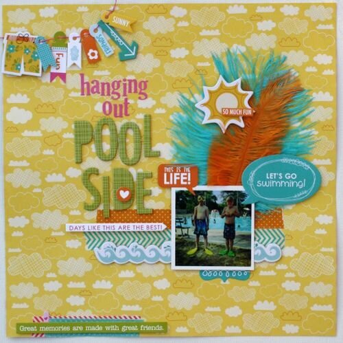 Hanging by the Pool side by Sheri Feypel featuring Surf &amp; Sand from Bella Blvd