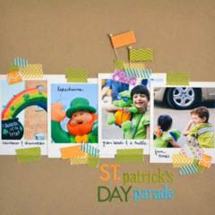 St Patricks Day Parade by Vivian Masket featuring Bella Blvd Designer Tape and Flags